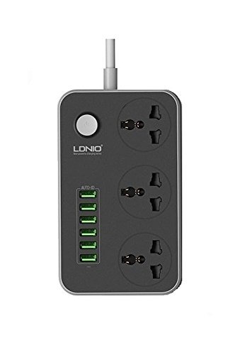 Ldnio 6 Usb Ports And 3 Power Socket Extension (3)