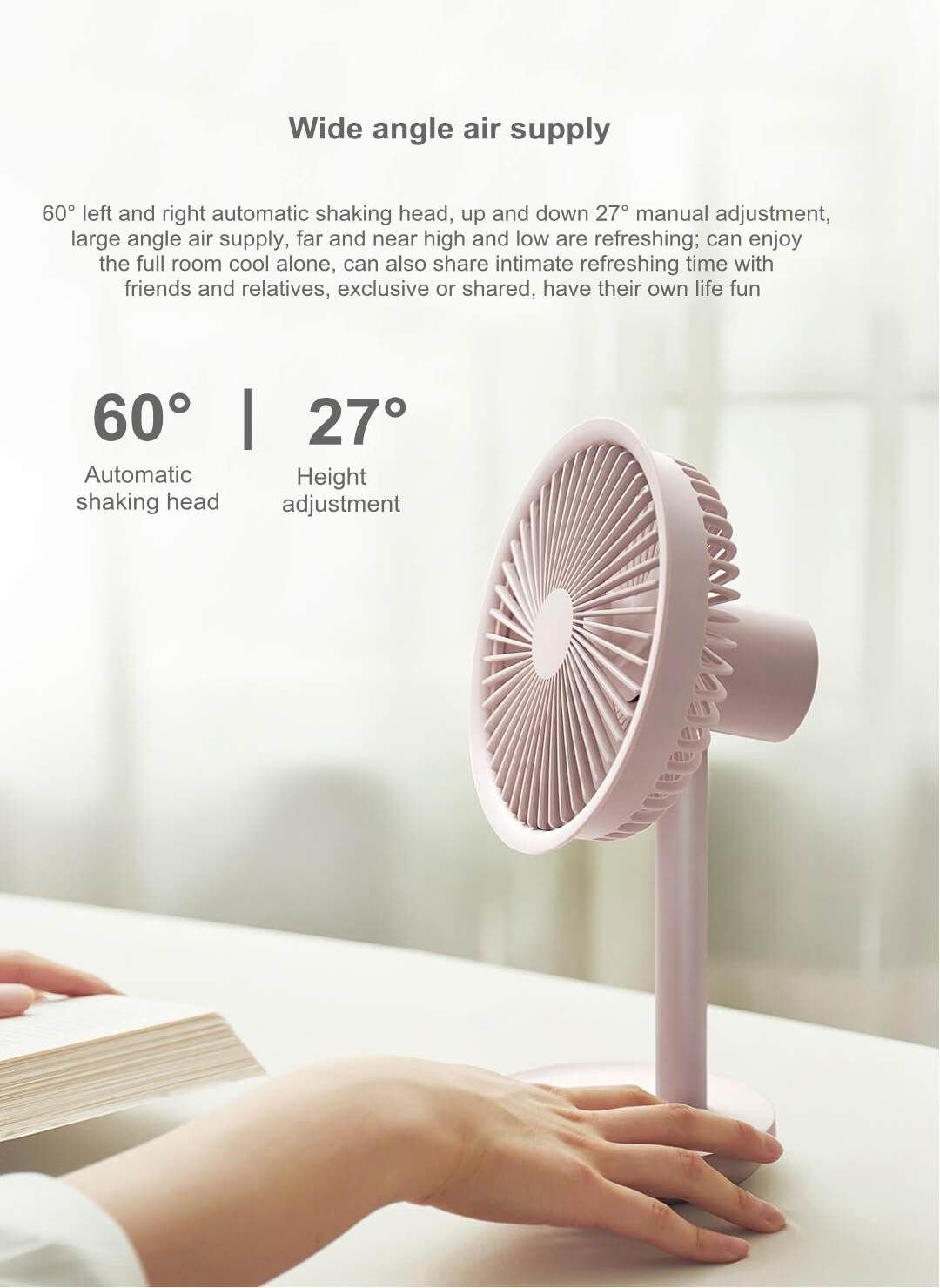 Xiaomi Mijia Solove Usb Desktop Fan 4000mah Battery Capacity (8)