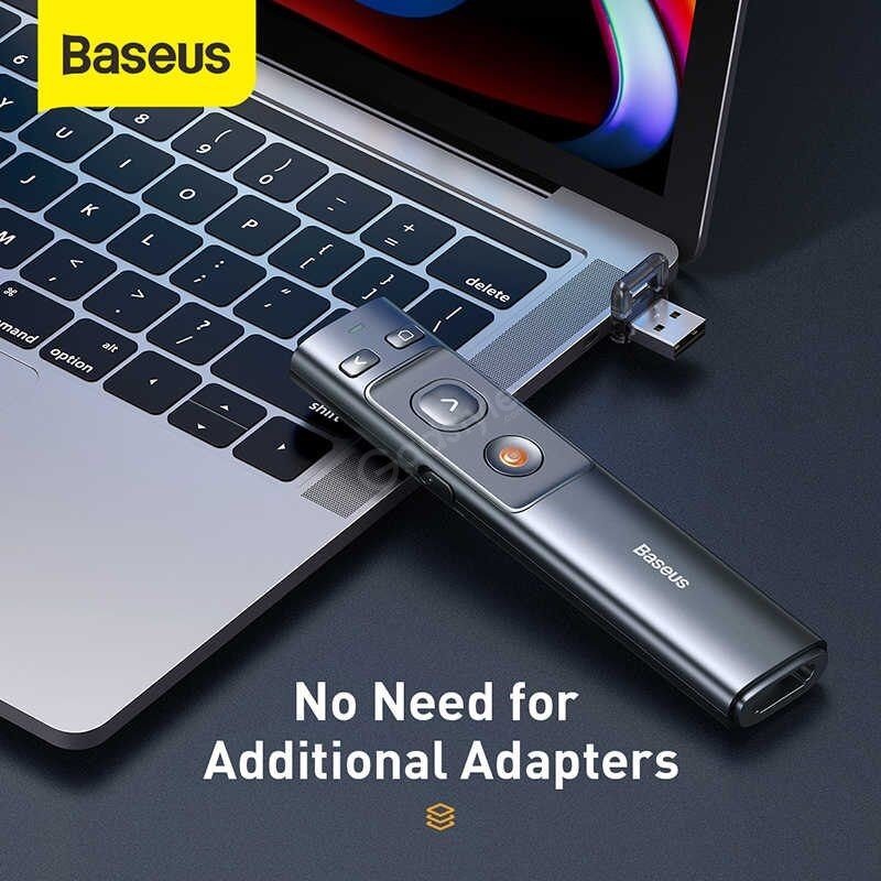 Baseus Orange Dot Bluetooth Wireless Presenter Laser Pointer (3)
