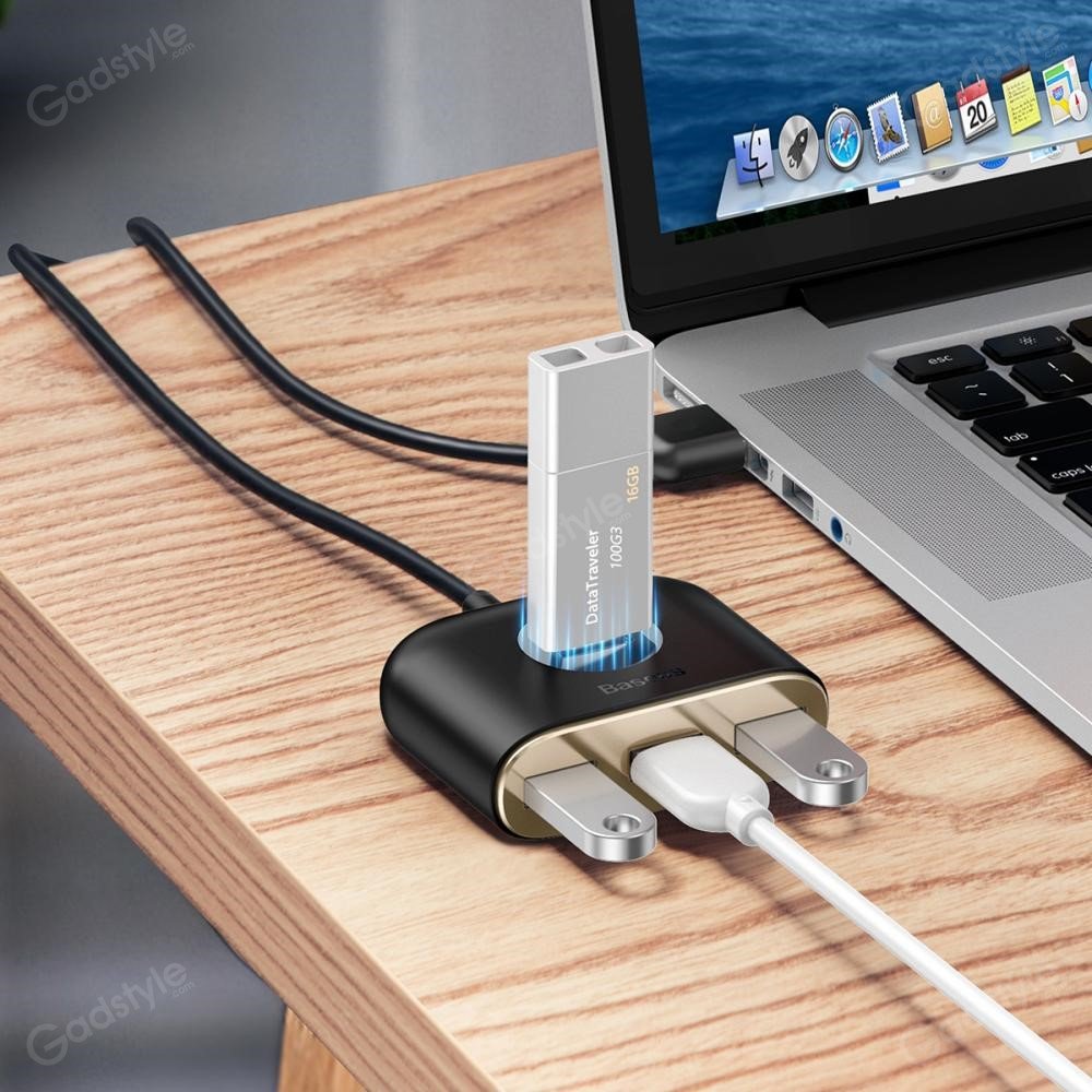 Baseus Square Round 4 In 1 Usb Hub Adapter (4)