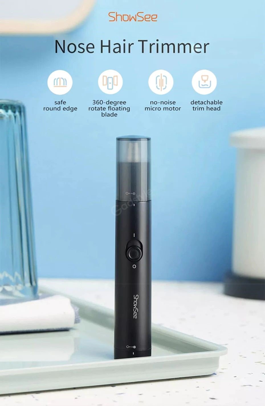 Xiaomi Showsee C1 Electric Mini Nose Hair Trimmer (4)