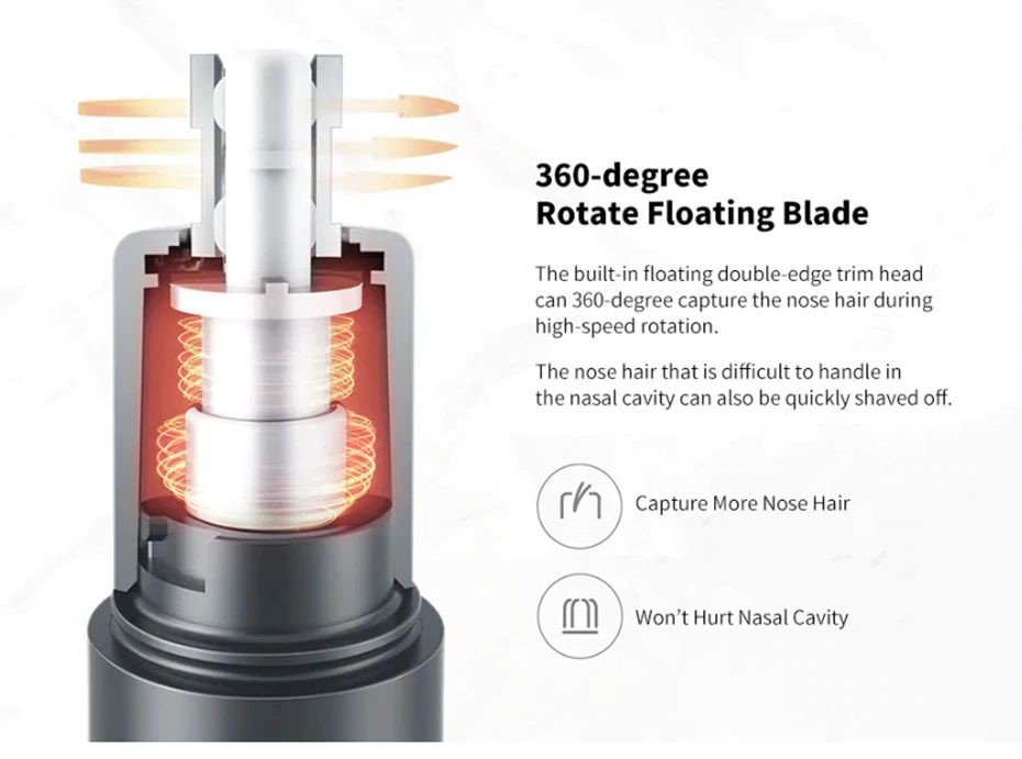 Xiaomi Showsee C1 Electric Mini Nose Hair Trimmer (5)