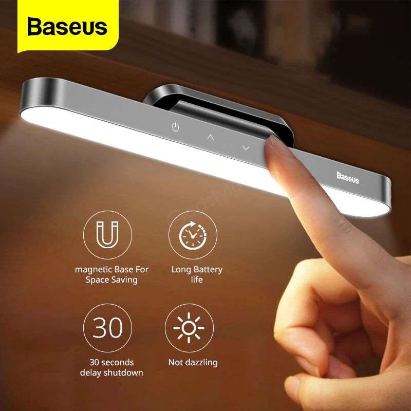 Baseus Magnetic Table Lamp Hanging Wireless Touch Led Desk Lamp (2)