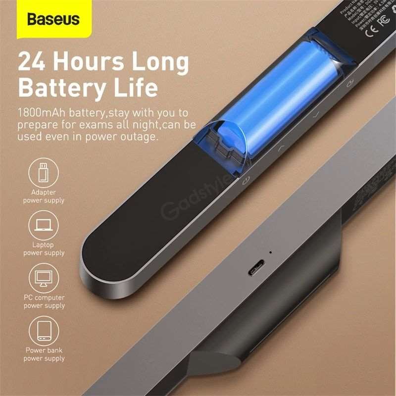 Baseus Magnetic Table Lamp Hanging Wireless Touch Led Desk Lamp (5)