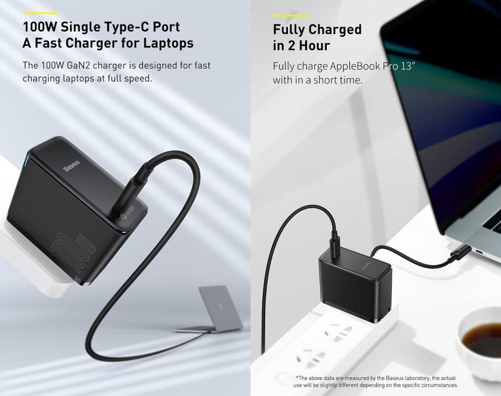 Baseus Gan2 Fast Charger 1c 100w (2)