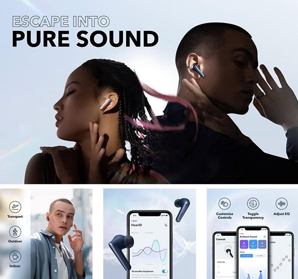 Anker Liberty Air 2 Pro True Wireless Earbuds Blue (2)