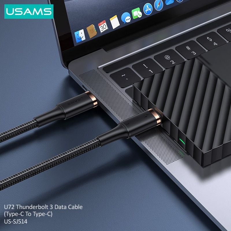Usams Us Sj514 U72 Thunderbolt 3 Data Cable Type C To Type C (3)