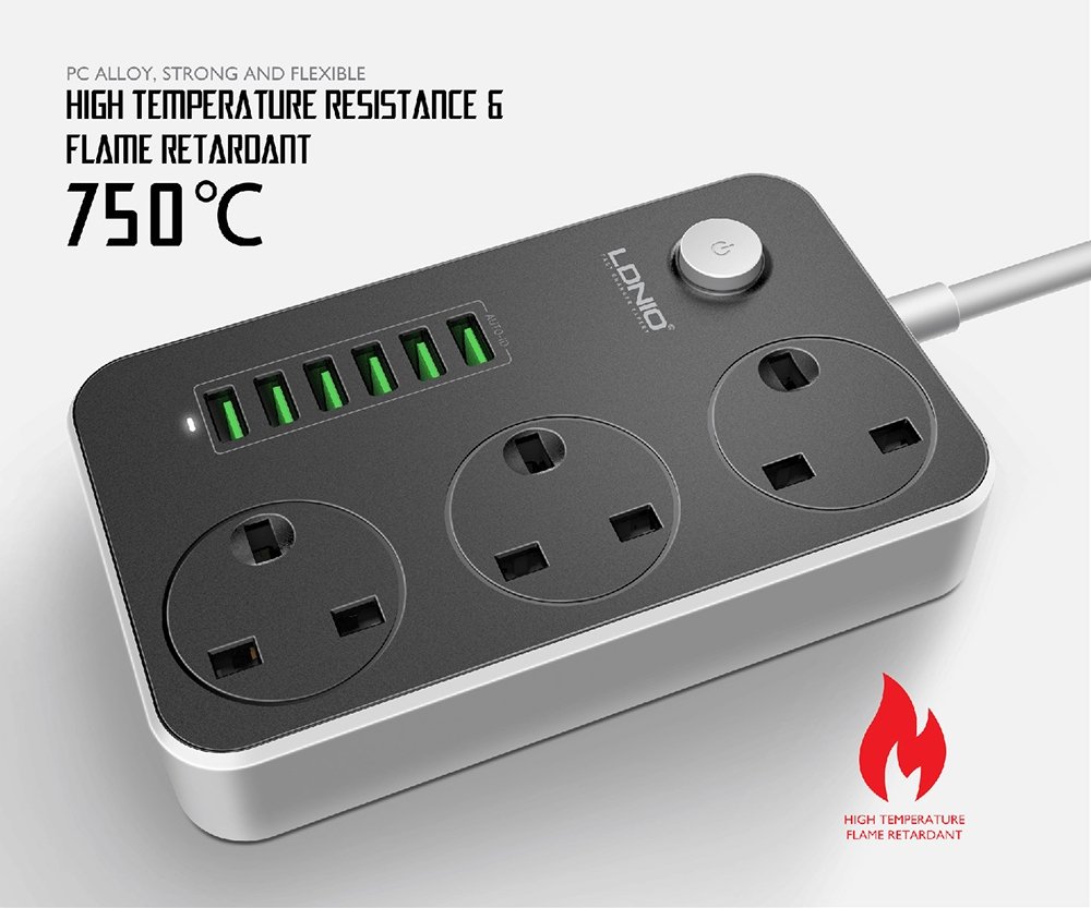 Ldnio Sk3662 Smart Power Strip Usb 6 Port (3)