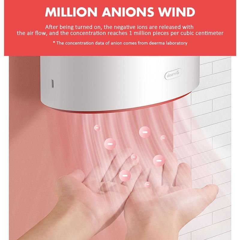 Xiaomi Deerma Multi Function Automatic Induction Hand Dryer Hair Dryer (5)