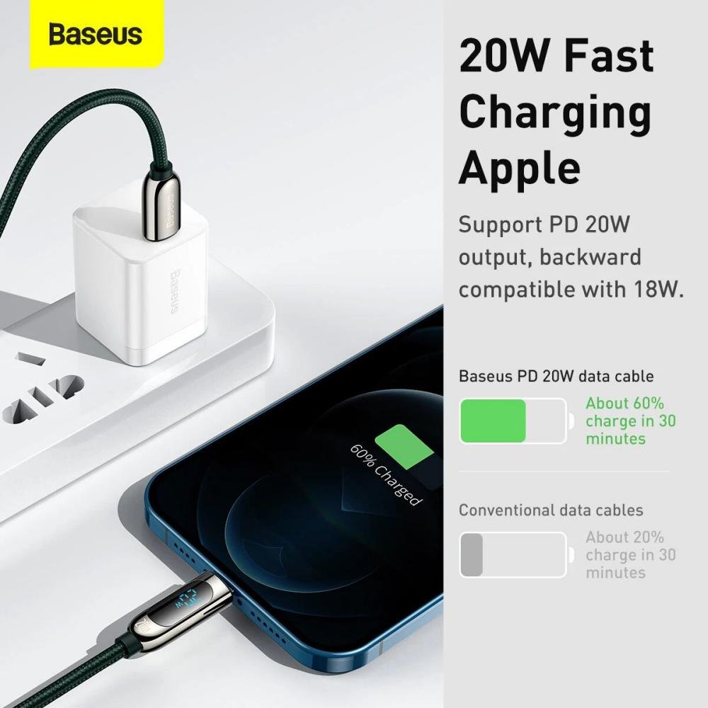 Baseus 20w Display Fast Charging Data Cable Type C To Ip (3)