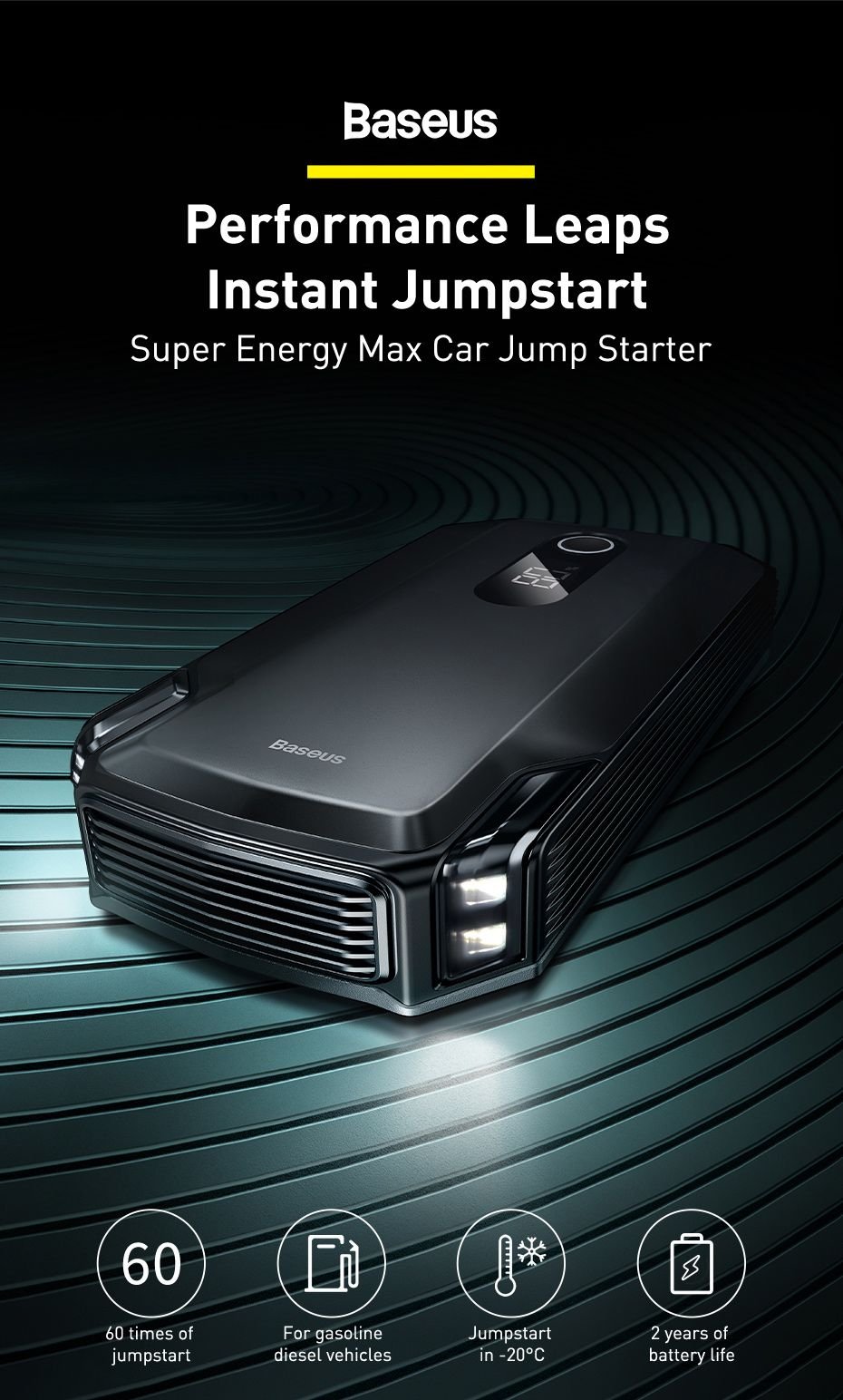 Baseus Super Energy Max Car Jump Starter 20000mah (2)