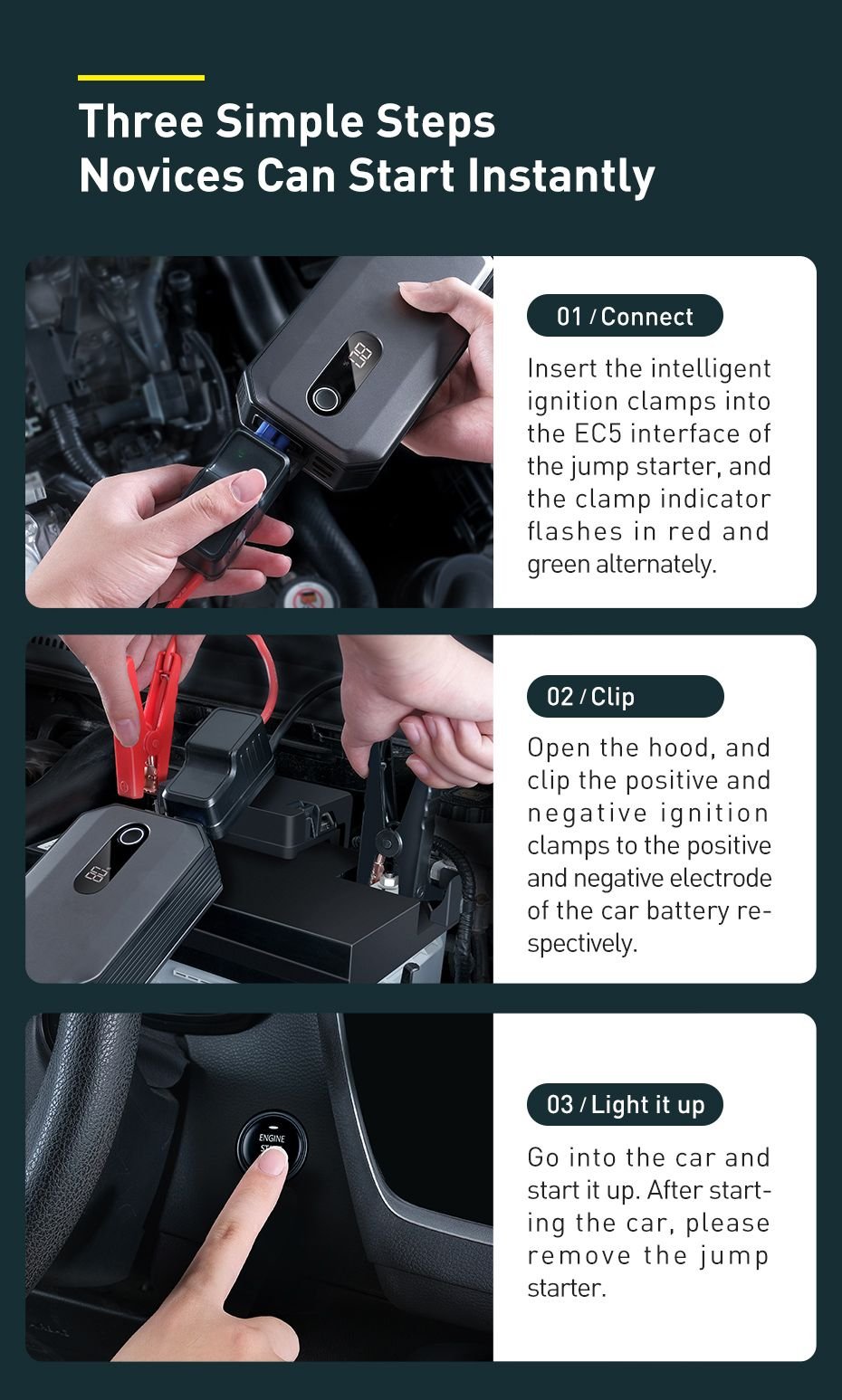 Baseus Super Energy Max Car Jump Starter 20000mah (6)