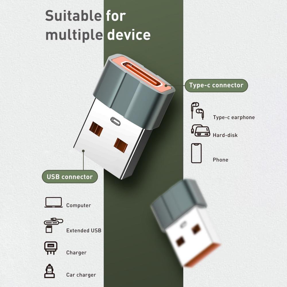 Ldnio Lc150 Usb C Female To Usb Male Adapter Transmission (4)
