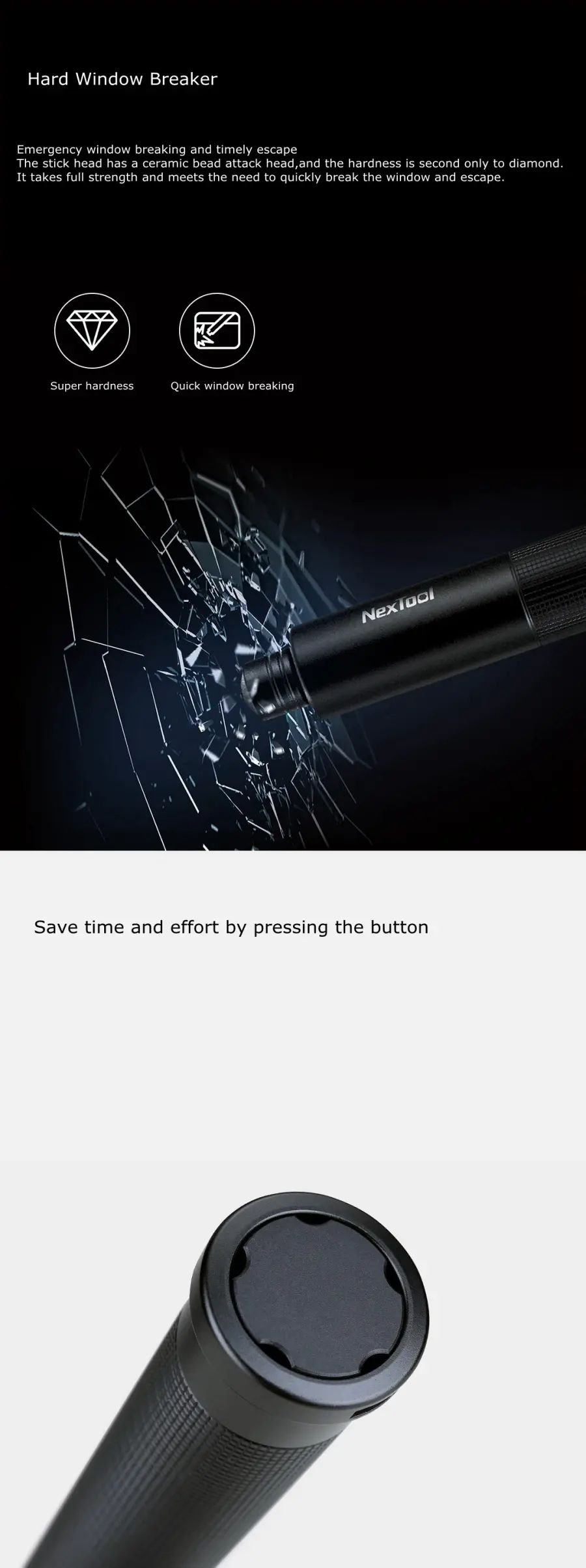 Xiaomi Youpin Natto Lightning Thunder Safety Survival Stick (2)