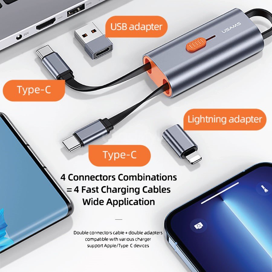 Usams Us Sj560 4 In 1 Multifunctional Cable (3)
