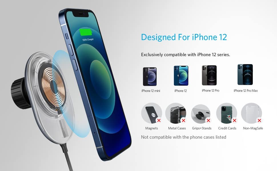 Anker Car Mount Charger Powerwave Magnetic Car Charging Mount (4)