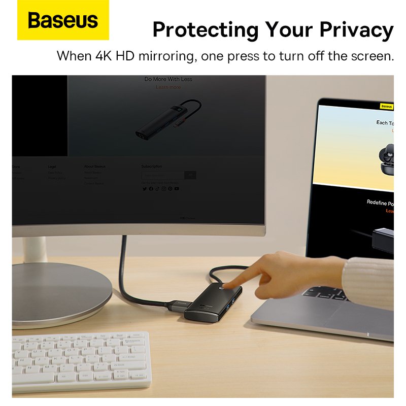 Baseus Hub Lite Series 6 Port Type C Hub Docking Station (4)