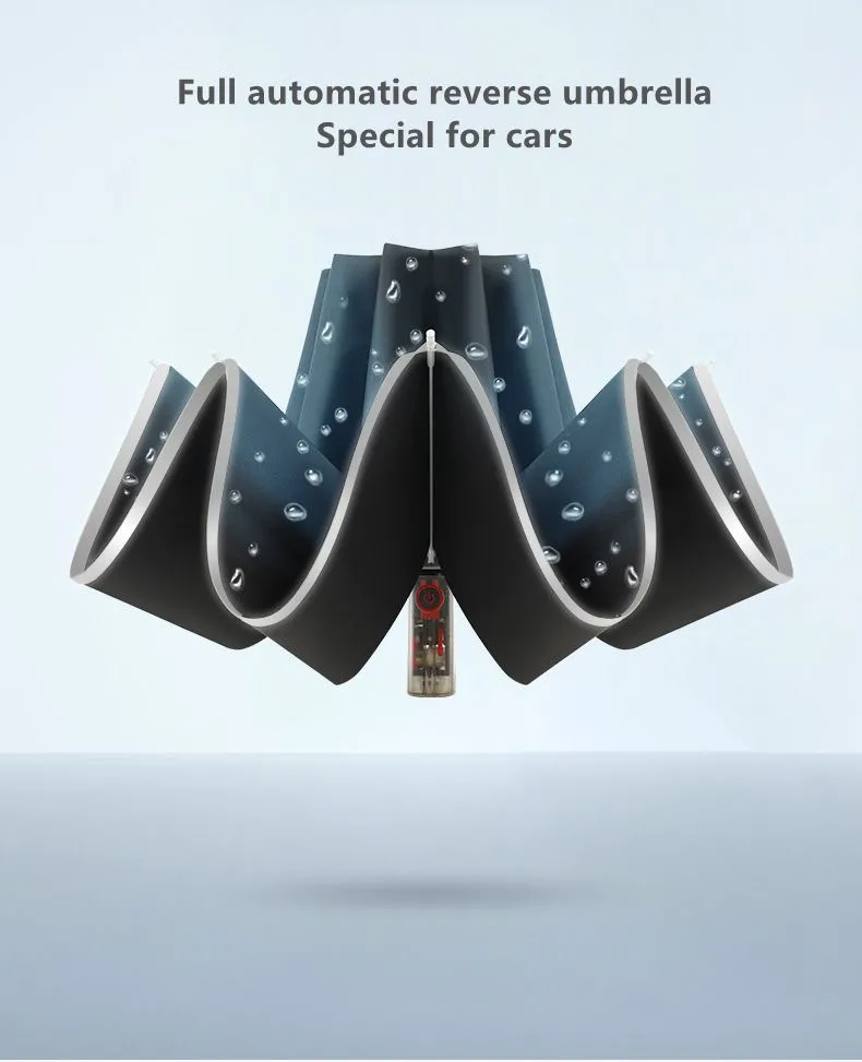 Xiaomi Mechanical Transparent Handle Automatic Umbrella (5)