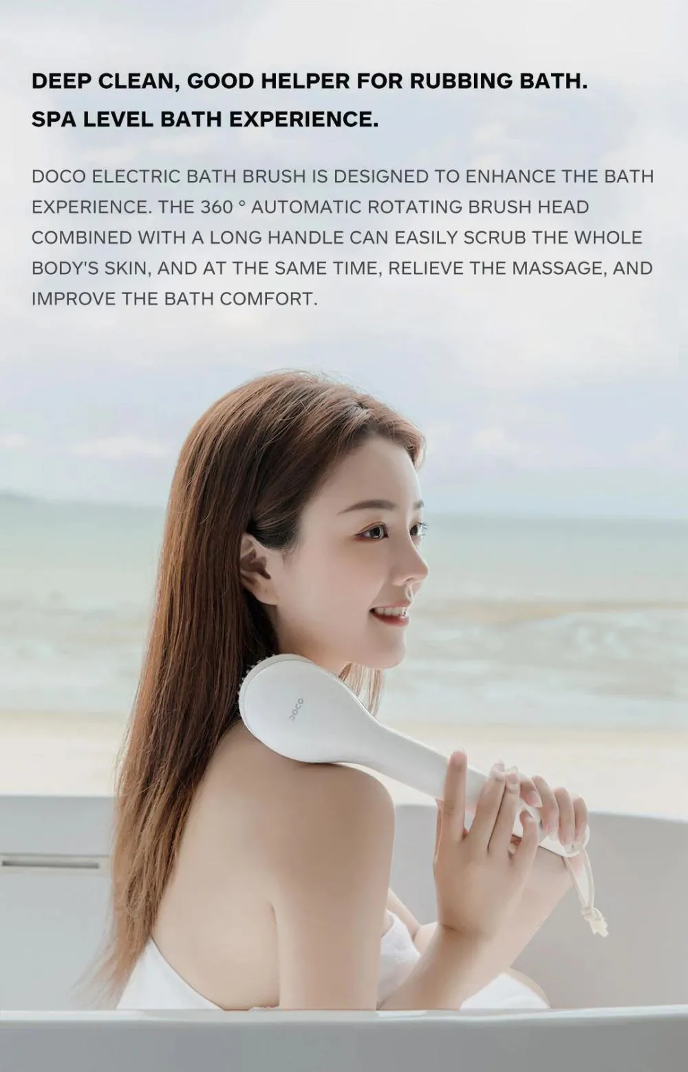 Xiaomi Doco Electric Bath Cleaning Brush Rechargeable (2) Result