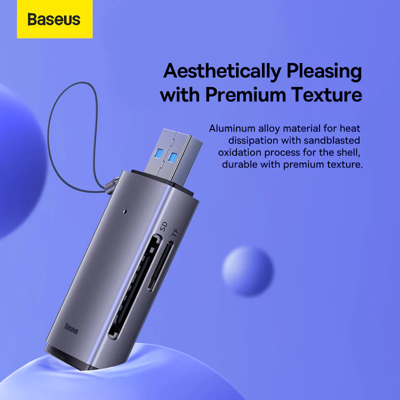Baseus Airjoy Usb A To Sd Tf Card Reader (3)