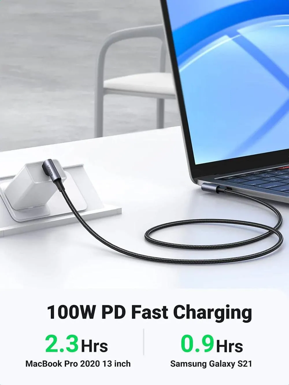 Ugreen Right Angle 100w Usb C Cable Pd Fast Charging (1)