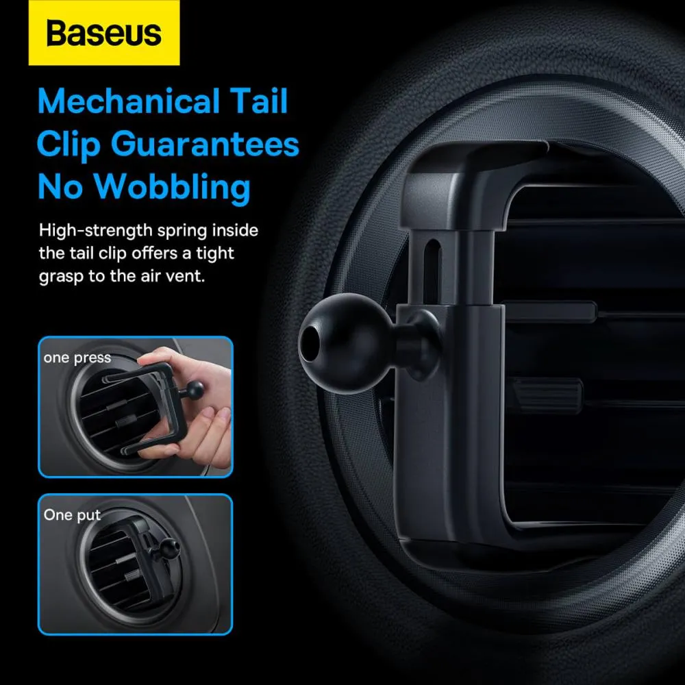 Baseus Metal Ageⅱ Gravity Car Mount Round Air Vent Version (9)
