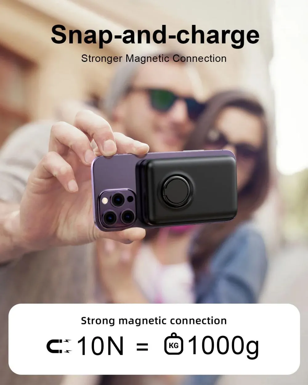 Joyroom Jr W050 20w Magnetic Wireless Power Bank With Ring Holder 10000mah (7)