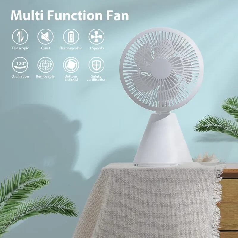 Xundd Xdot 024 Usb Rechargeable Oscillating Fan 8000mah Battery0 Large