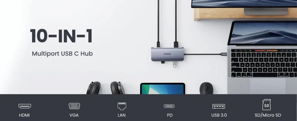 Ugreen Cm179 10 In 1 Usb C Hub With 4k Hdmi (3)