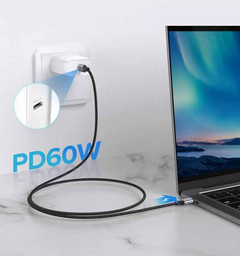 Ugreen Us261 Usb C To Usb C 60w 3a Cable (3)