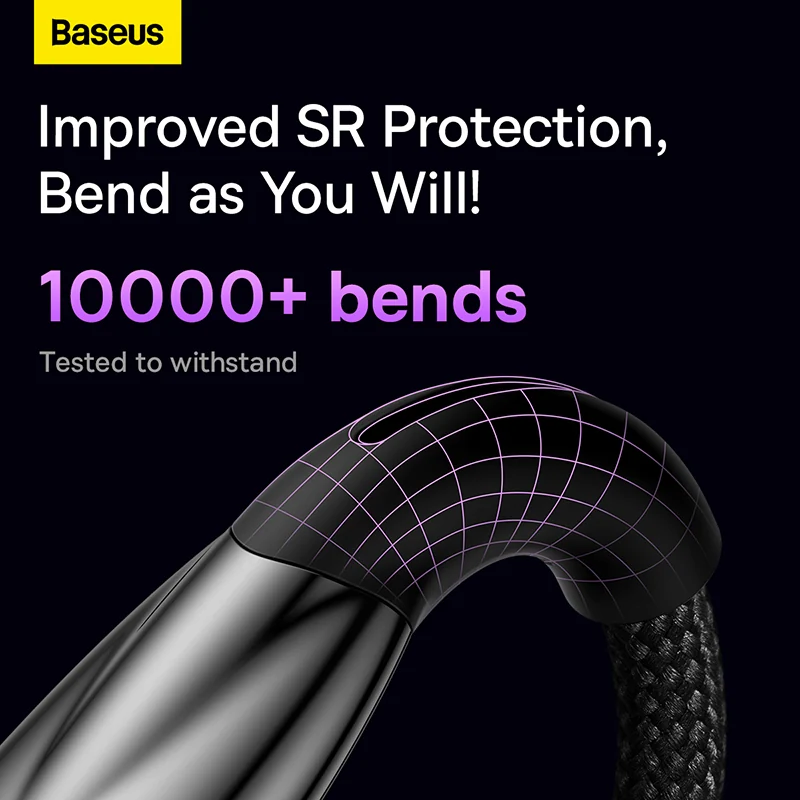 Baseus Glimmer Series 100w Type C To Type C Fast Charging Data Cable (4)