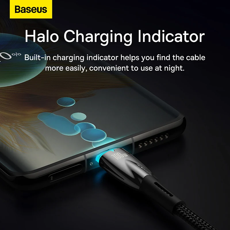 Baseus Glimmer Series 100w Type C To Type C Fast Charging Data Cable (5)
