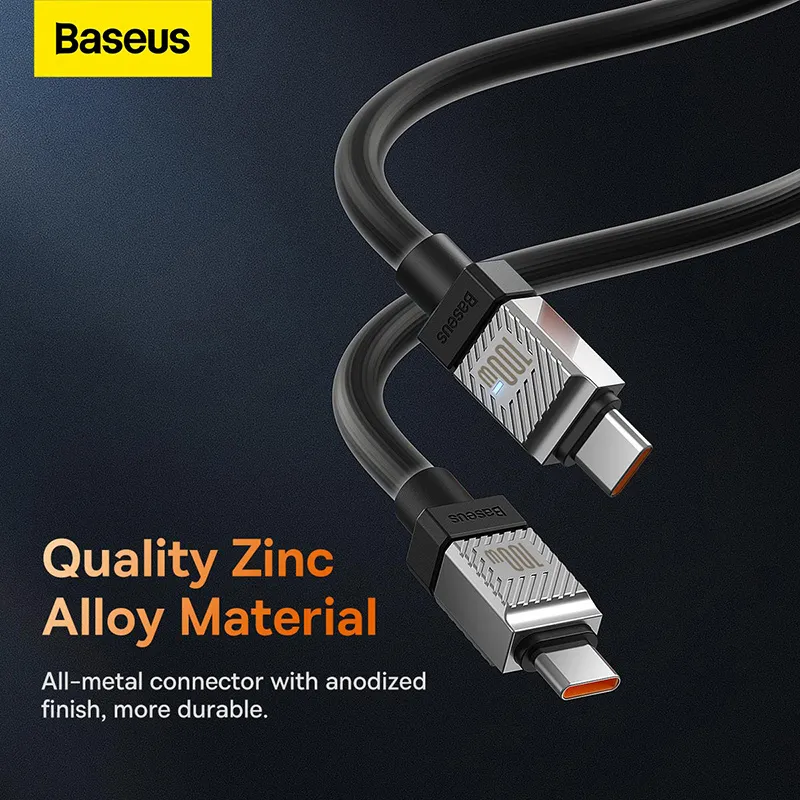 Baseus 100w Type C To Type C Coolplay Series Doublly Wrapped Premium Quality Fast Charging Ca (3)