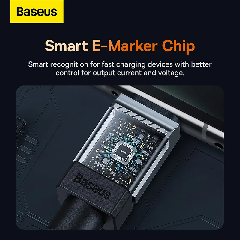 Baseus 100w Type C To Type C Coolplay Series Doublly Wrapped Premium Quality Fast Charging Ca (5)