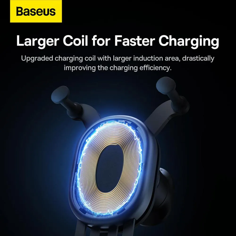 Baseus Stable Gravitational Wireless Charging Car Mount Pro 15w Air Outlet Version (1)