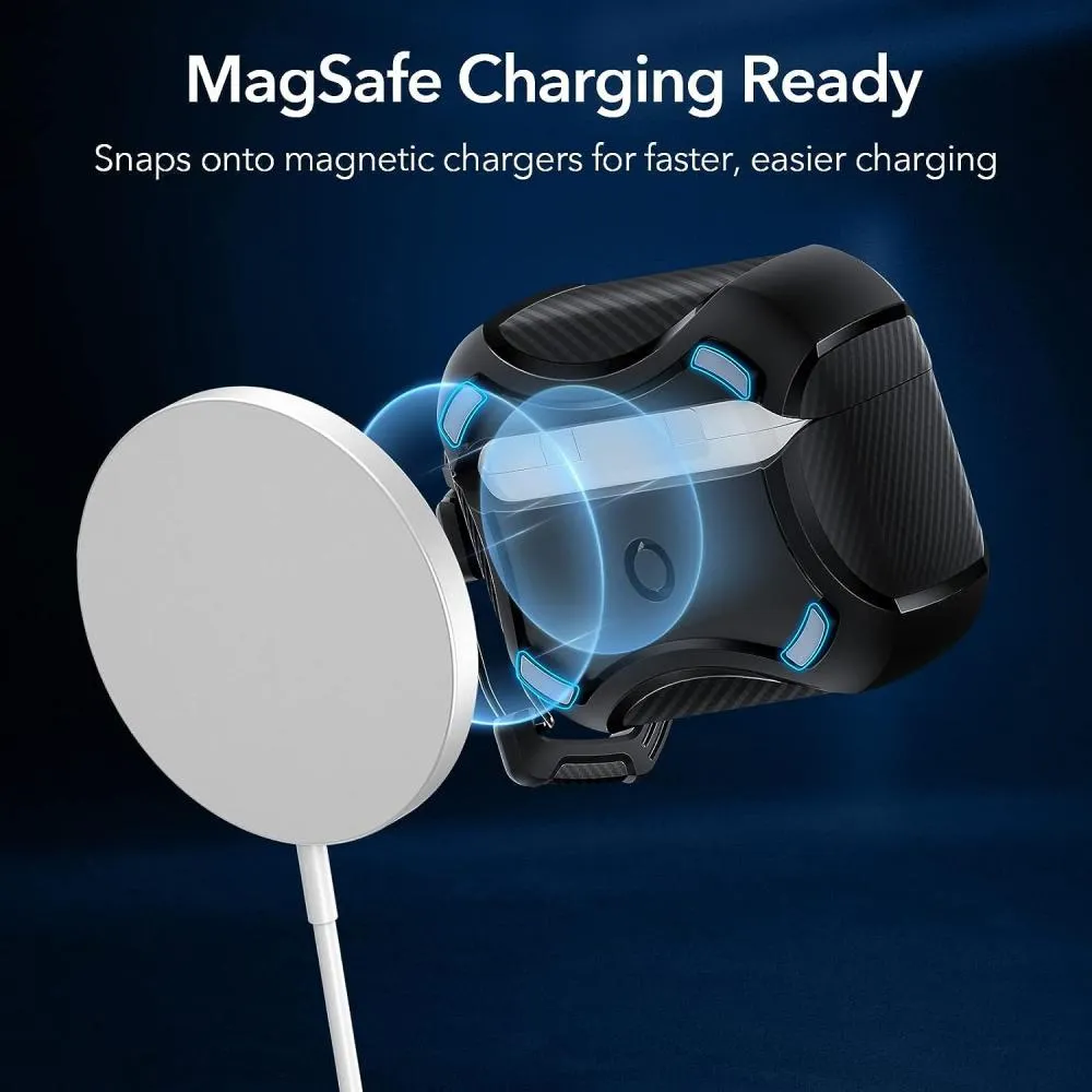 Esr Cyber Armor With Halolock Magnetic Tough Case For Airpods Pro 2 (2)