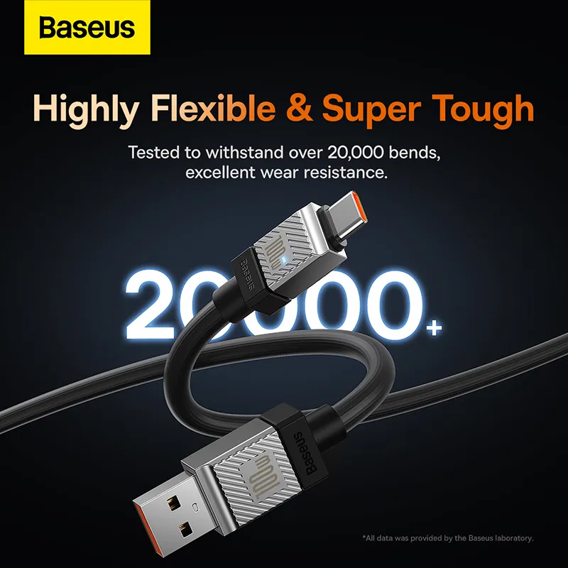 Baseus 100w Usb A To Type C Coolplay Series Doublly Wrapped Premium Quality Fast Charging Cabl (3)