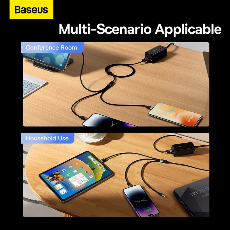 Baseus Cable Starspeed 3in1 Fast Charging Data Cable Usb To Micro Type C Lightning 3 5a (2)