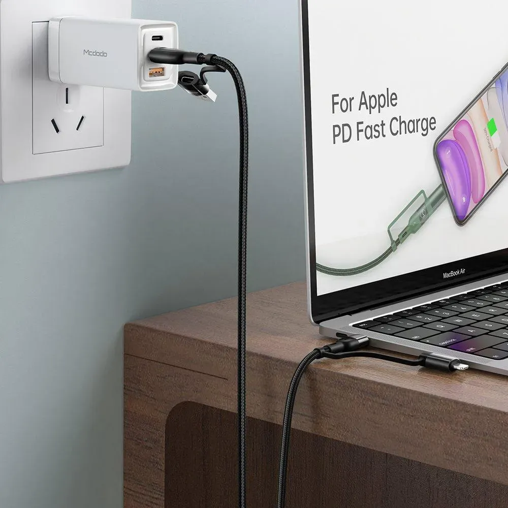 Mcdodo Ca 8070 60w 4 In 1 Pd Fast Charge Data Cable 1 2m (3)