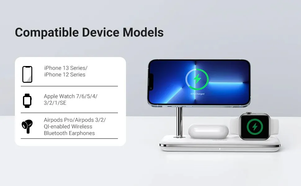 Ugreen Cd278 25w 3 In 1 Magsafe Wireless Charging Station 90326 (1)