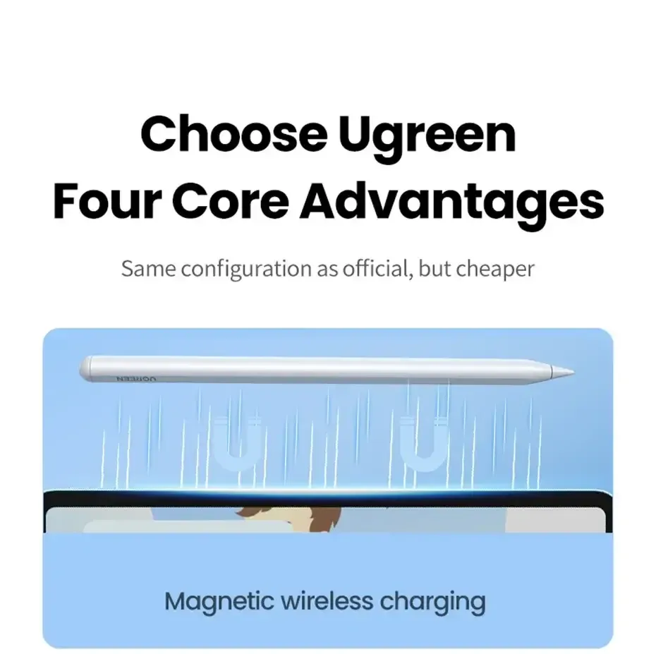 Ugreen Lp653 Smart Stylus Pen For Ipad With Mfi Chip 15060 (2)