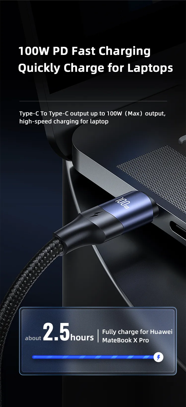 Usams Us Sj511 U71 100w All In One Aluminum Alloy Fast Charging Data Cable (3)