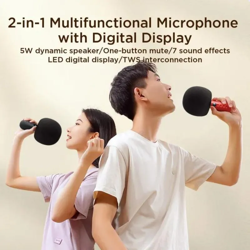 Joyroom Jr Mc6 2 In 1 Multifunctional Bluetooth 5 0 Handheld Microphone (2)