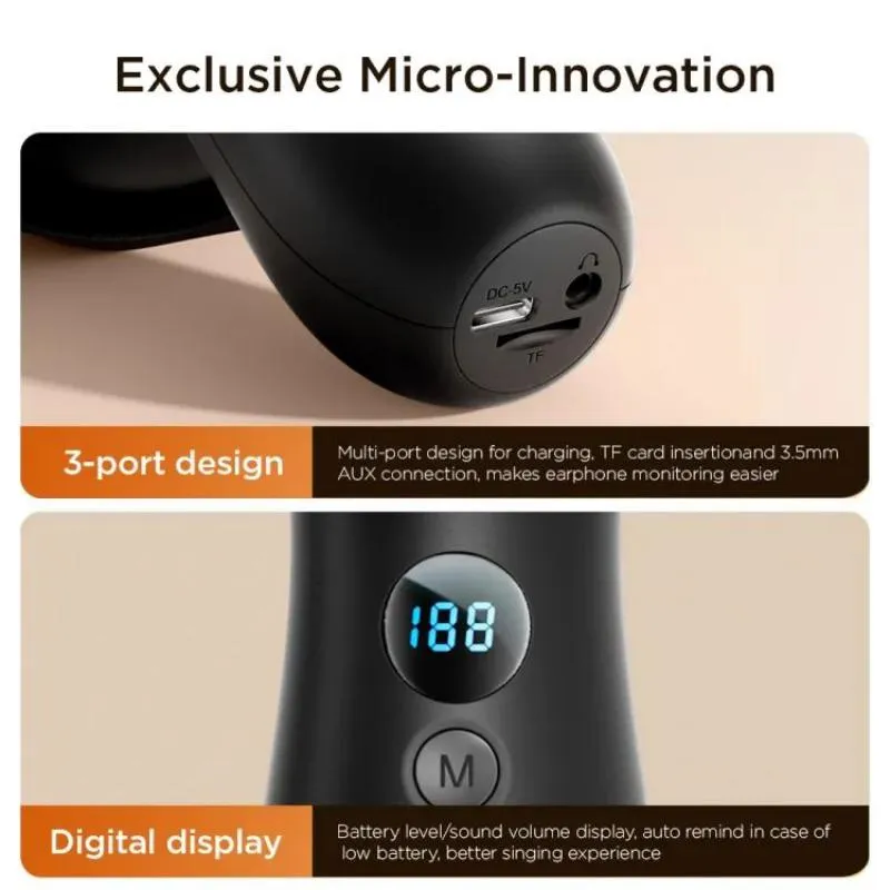 Joyroom Jr Mc6 2 In 1 Multifunctional Bluetooth 5 0 Handheld Microphone (7)