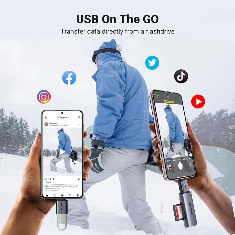 Ugreen Usb C To Usb A 3 2 Gen 1 Otg Adapter (2)