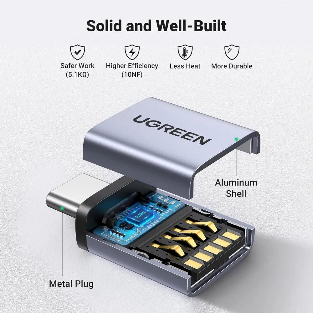 Ugreen Usb C To Usb A 3 2 Gen 1 Otg Adapter (4)