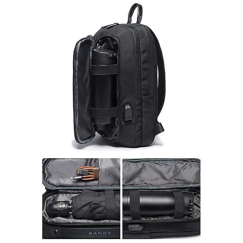 Bange Bg 7079 Usb Charging Crossbody Bag With Anti Theft Pocket Oxford Cloth Chest Pack (4)
