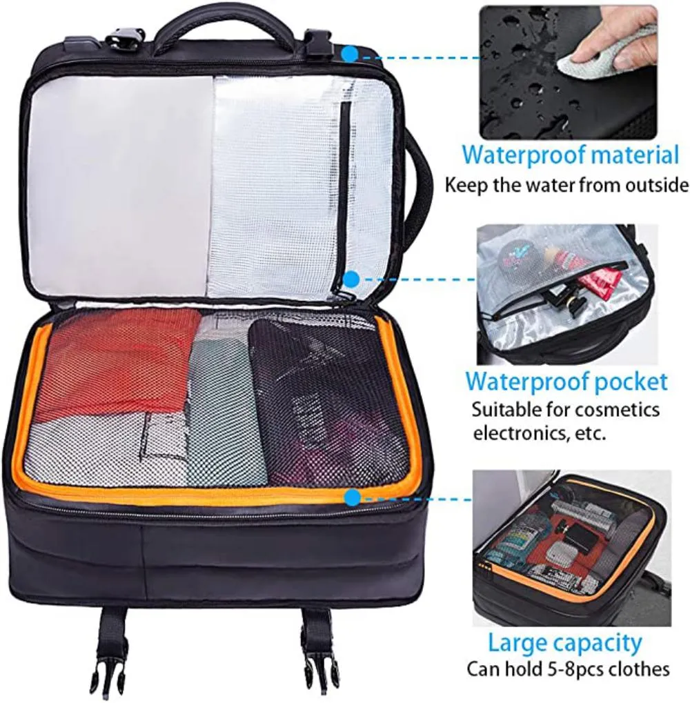 Bange Bg1908d Large Capacity Expandable Multi Purpose Business Travel Backpack Laptop (5)