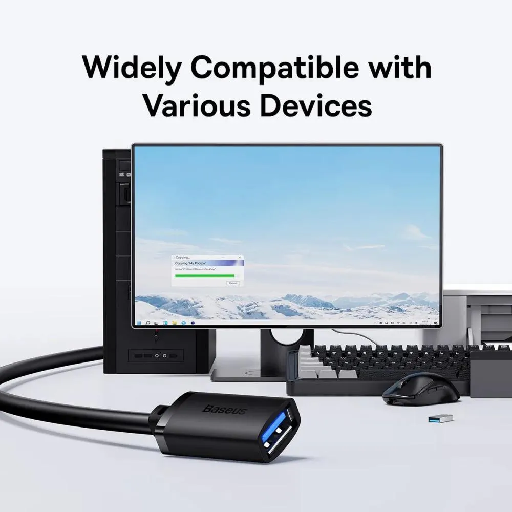 Baseus Airjoy Series Usb 3 0 5gbps Fast Speed Extension Cable (4)