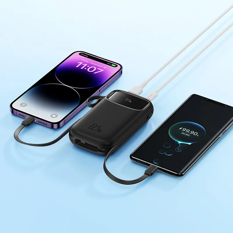 Baseus Power Bank 22 5w 10000mah Built In Lightning Type C Cable (2)